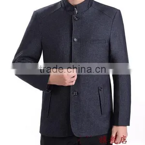 2017 Fashion Style High Quality Custom Stand Collar Jackets for Men thumbnail-2