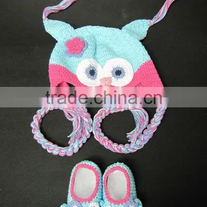 2014 Best Selling Cotton Crochet Animal Baby Hats thumbnail-1
