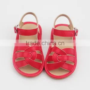 2017 Baby Shoes Plain Color Safe Leather Shoes for Kids Squeaky Shoes thumbnail-6