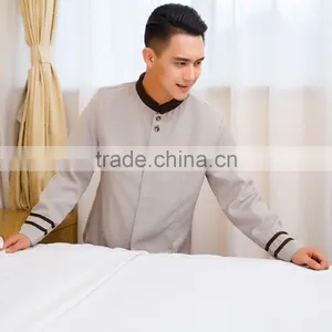 Juqian Bulk Cheap Price Designer Men's Hotel and Restaurant Uniform Housekeeping Staff Designs thumbnail-6