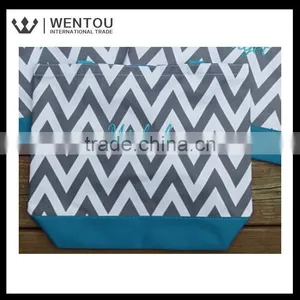 Wholesale Custom Chevron Tote Bag thumbnail-3