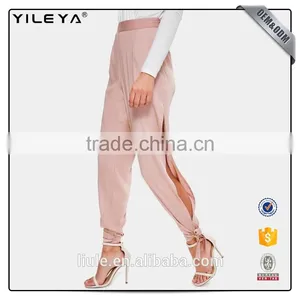 2017 Latest Design Sex Women Long Pants With Slit and Nice Cut thumbnail-1