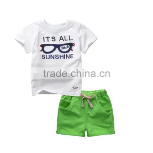 Wholesale Cool Fashion Sports Style Baby Boy Clothing Sets for Summer thumbnail-3