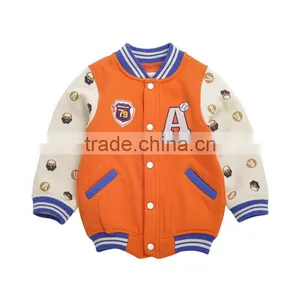 High Quality Fashion Long Sleeve Baseball Jacket Children European Style Winter Coat thumbnail-1