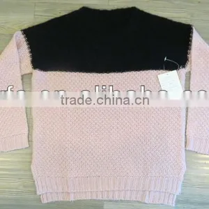 Pink Yoke Casual 100% Acrylic Pullover Knitted Sweater thumbnail-1