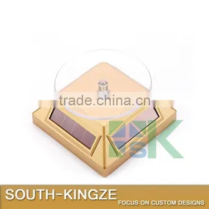 Skid Proof Acrylic Plate Rotating Black,Silver,Gold Chrome Sunshine Power Display Case thumbnail-6