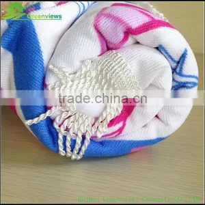 Custom Reactive Photo Printed Circle Microfiber Beach Towel Custom Round Towel Donut Beach Towel thumbnail-6