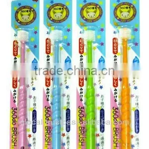 Japan 360 Degree Toothbrush Japanese Version For Kids ( Pink Blue Orange Green ) Wholesale thumbnail-2