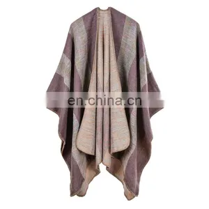 Womens Winter Stamp Cashmere Fringed Shawl Ladies Cashmere Shawls Winter Scarves Capes Cloaks thumbnail-5