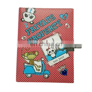 Custom Fashion Lovely Notebook Hardcover Personalized Journal Diary With Lock thumbnail-1