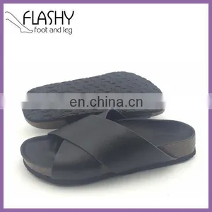 Wholesale Birken Cork Sandal Leather Stock Slippers Mens Oxford Slipper thumbnail-1