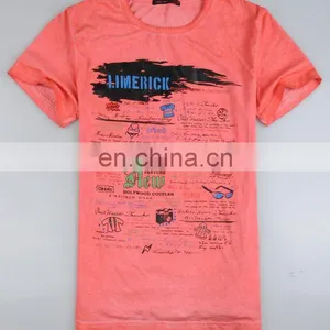 Mens Fashion Cotton Garment Dyed Man T-shirts thumbnail-1
