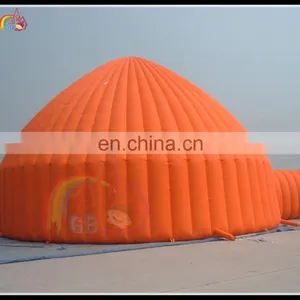 Orange Large Inflatable Tent Oxford Cloth Large Inflatable Dome Igloo for Sale thumbnail-3