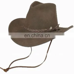 HMB-906E LEATHER WESTERN HATS COWBOY HAT WHOLESALE CAPS ANY COLORS thumbnail-1