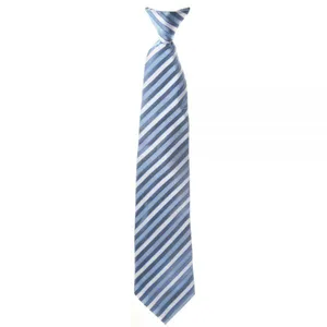 Striped White Mens Silk Necktie Extra Long Knit thumbnail-1
