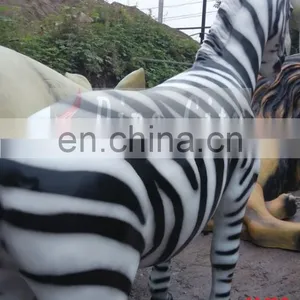 Artificial Fiberglass Cute Cartoon Animal Zebra Marty thumbnail-3