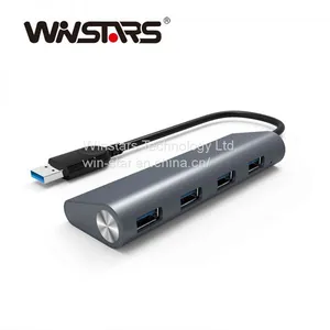 4 Ports USB 3.0 Hub Aluminum Design Multi-function USB Docking thumbnail-1