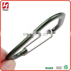 Dark Green Aluminum Wiregate D Shape Carabiner, Snap Hook ,Keychain IN STOCK thumbnail-3