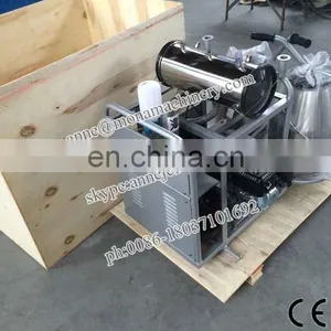 Piston Type Cow Milking Machine Price on Sale With 4 Claw and Single 25l Bucket thumbnail-6