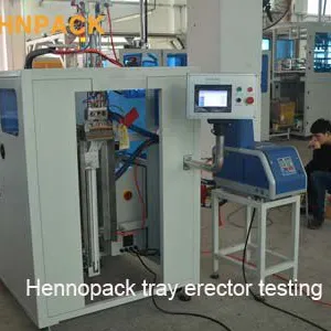 Hennopack Direct Sale High SpeedCorrugated Box Trays Erector Machine thumbnail-3