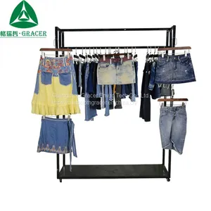 Clean Second Hand In Bales Ladies Jeans Skirt Used Clothes thumbnail-3