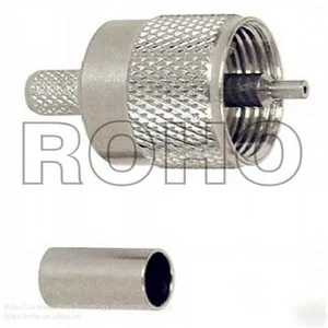 RF Coaxial Adapter Pl259 UHF Male to SMA Female Connector thumbnail-1