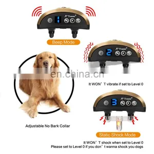 Custom Rechargeable Training Collar Control Anti Barking Control Dog Collar thumbnail-5