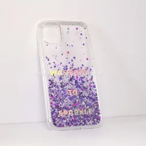 Factory Price Fully Cover Phone Case and Accessories Glitter Shinny TPU+PC Phone Case thumbnail-5