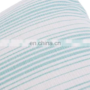Decor White and Green Striped Poly Chenille Cushion Cover thumbnail-2