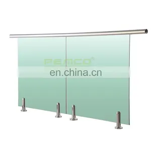 Popular Glass Holder Type Stainless Steel 48mm Terrace Glass Railing thumbnail-6