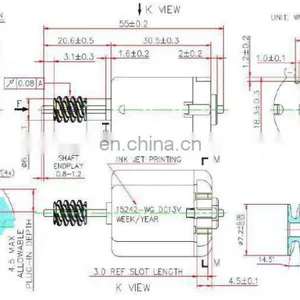 FT-280 11706rpm 0.73A 20150 12v dc Micro Motor for Door Lock Actuator Motorized Toys and N-scale Train Models thumbnail-3