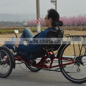 Disc Brake One Person Recumbent Tricycle thumbnail-6