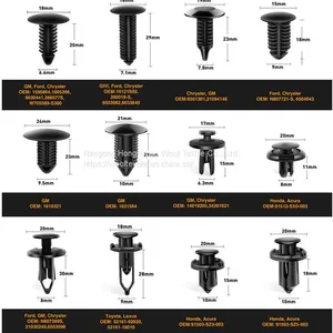 Automobile Nylon Bumper Fastener Rivet Clip Automobile Parts Holder thumbnail-2