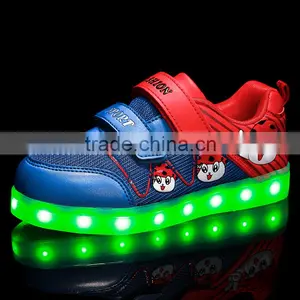 HOT Customized Luminous Led Light Shoes , Kids LED Light up Shoes, Comfortable Kids Shoes thumbnail-1