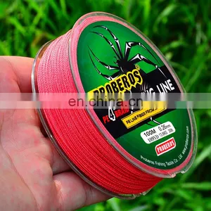 High Quality 4 Strands 100m 12colors Polyethylene Braided Line thumbnail-4