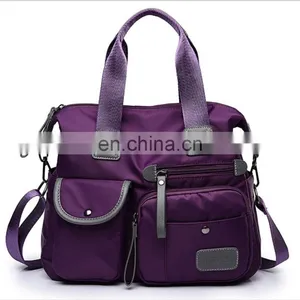 Nylon Handbags Messenger Ladies, Shoulder Leather Decorated Portable Travel Woman Bags Fashion Womens Bag/ thumbnail-1
