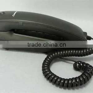 Hotel Guest Room Bathroom Mini Size Black or White Wall Mount Telephone thumbnail-6