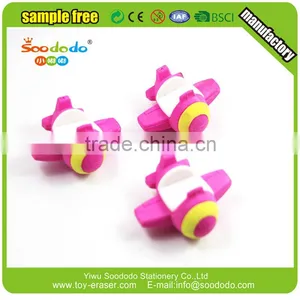 Cool Toy Cartoon Plane Shaped Erasers For Kids thumbnail-1