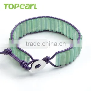 Topearl Jewelry Popular Aventurine Modern Bangles and Bracelets 7.5 Inches CLL121 thumbnail-2
