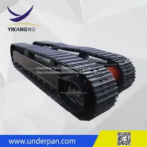 Custom 60 Tons Crawler Mobile Crusher Chassis Steel Track Undercarriage for Heavy Machinery From China thumbnail-3