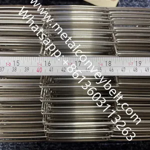 Corrosion and High Temperature Resistance 304 Stainless Steel Wire Mesh Ladder Chain Conveyor Belt thumbnail-1