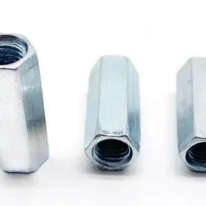 Hex Coupling Nuts DIN6334 Hexagon Threaded Connecting Nut Long Hex Coupling Nuts thumbnail-3