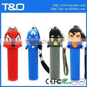 America Captain Silicone Cartoon Power Bank With 2600mAh thumbnail-3