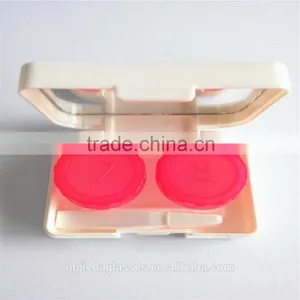 Easy Carry Cute White Contact Lens Case thumbnail-1