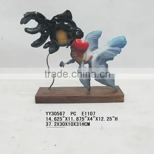 Table Top Metal Fish Arts for Home Decor thumbnail-1