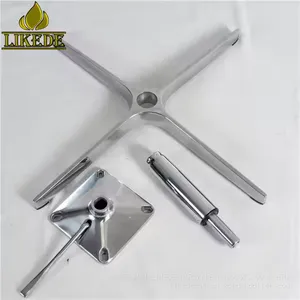 New Cheap 4-Star Revolving Chair Base Aluminum Alloy With Powder Coating Newest Metal Sofa Base thumbnail-5