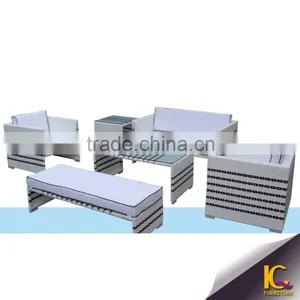 Outdoor Garden Furniture Wicker Sofa Latest Design PE Rattan Royal Sofa Set Quality Choice thumbnail-5