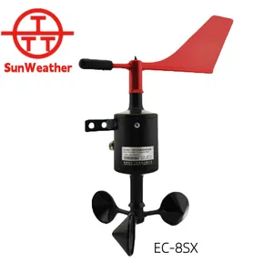 EC-8SX ABS Plastic Digital Anemometer for Weather Stations RS485 4-20mA 0-5V Wind Direction Sensor 3 Cup Wind Speed Sensor thumbnail-1