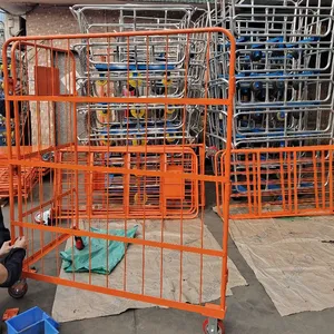 Heavy-Duty Collapsible Warehouse Trolley for Factory and Logistics Material Transport thumbnail-3