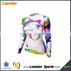 Fashion Style Custom Sublimation Design Rash Guard for Women thumbnail-1